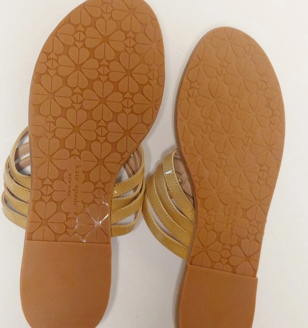 NEW Kate Spade New York Carol Leather Thong Sandal Size 10 - Picture 5 of 9